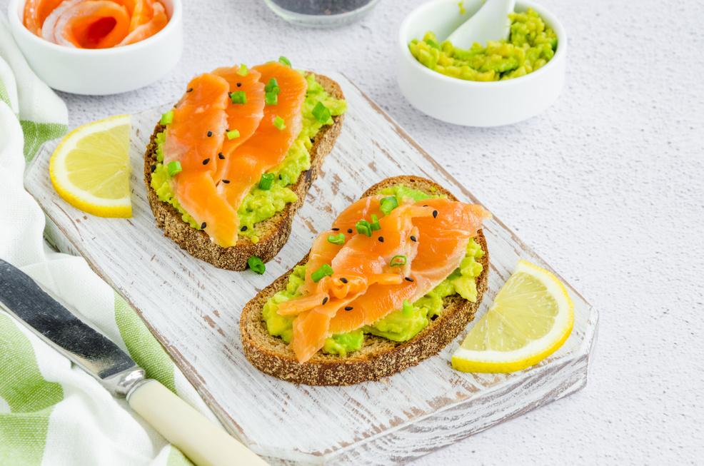 Salmon Avocado Toasts