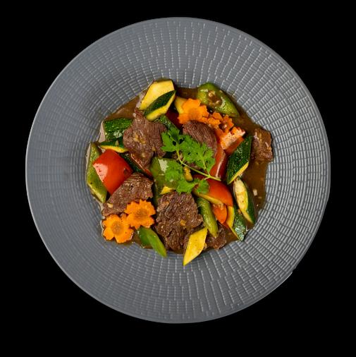 Stir-Fried Beef Zucchini & Peppers